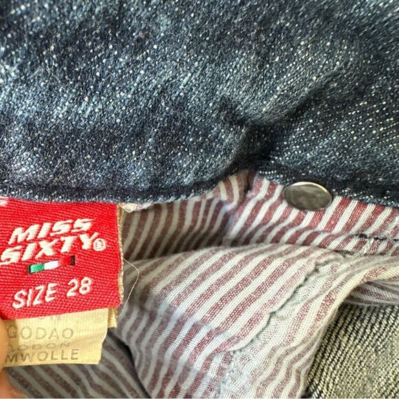 MISS SIXTY Jeans Women Size 28 Low Rise Y2K Vintage Logo - Picture 11 of 12